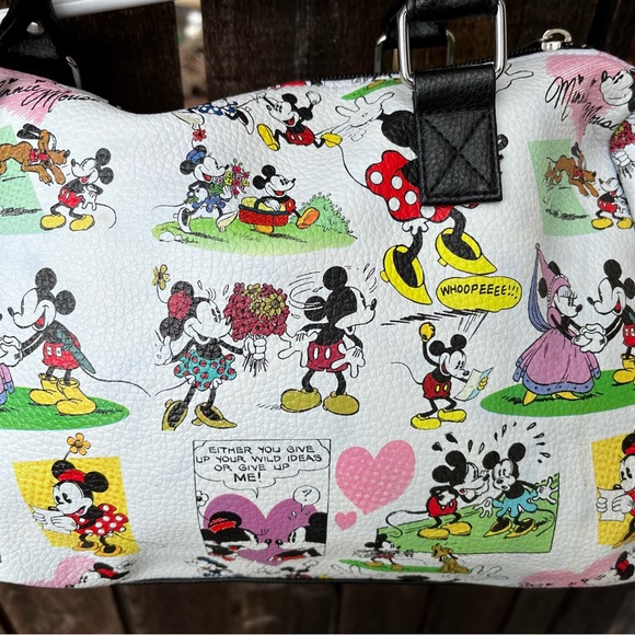 Disney Parks Mickey & Minnie Mouse Cartoon Purse Handbag - Picture 3 of 14
